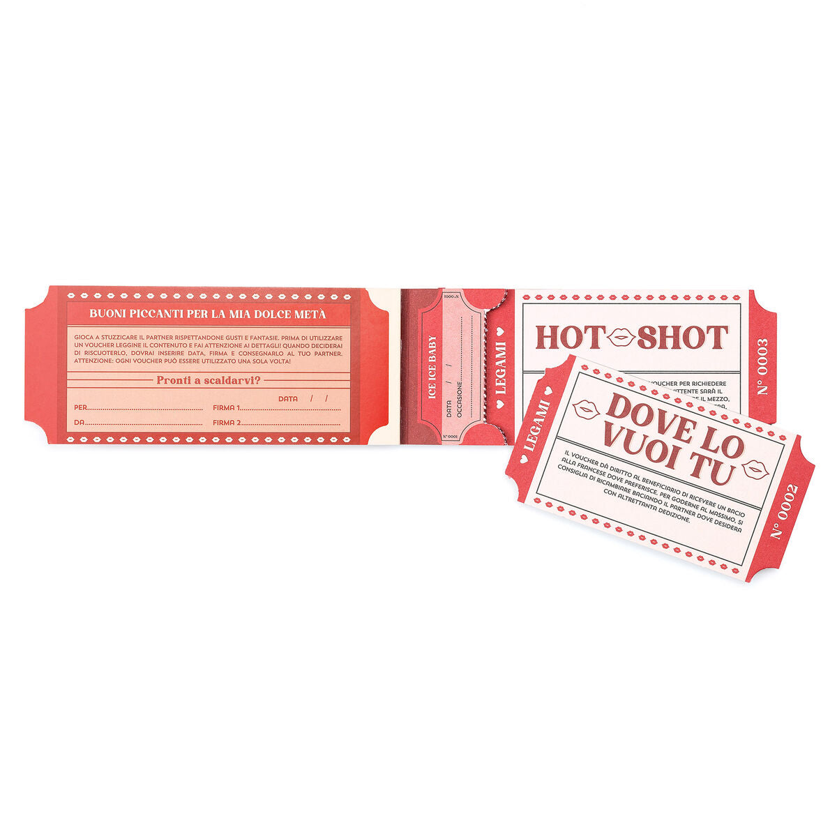Carnet de 24 Bons Coquins - Italien - Gift Vouchers