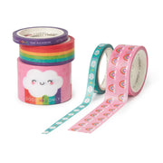 Set de 5 Rubans Adhésifs Décoratifs en Papier Rainbow - Bande de bande