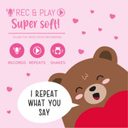 Peluche avec Enregistrement Vocal - Super Soft Rec&Play