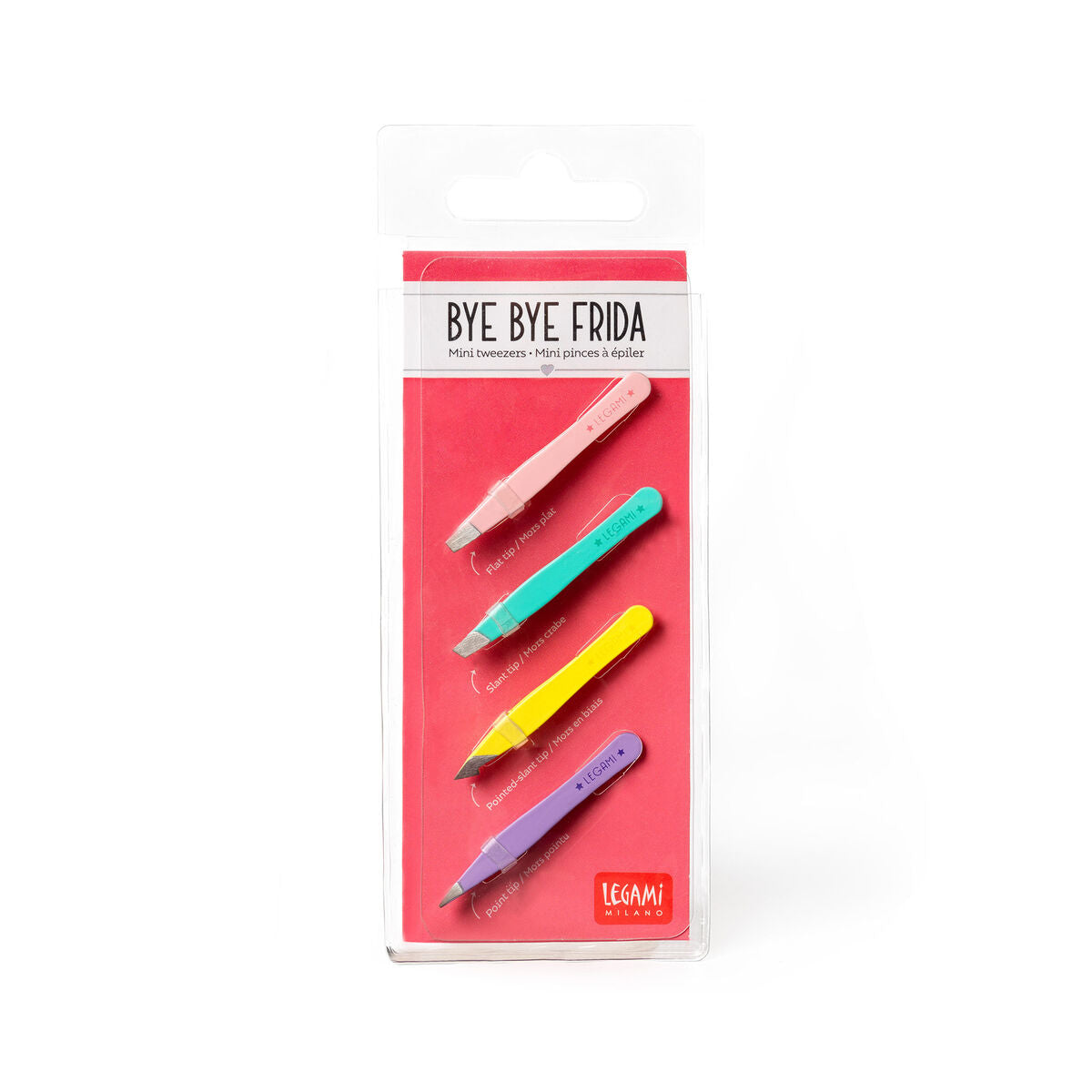 Set de 4 Mini Pinces à Épiler Multicolor - Bye Bye Frida