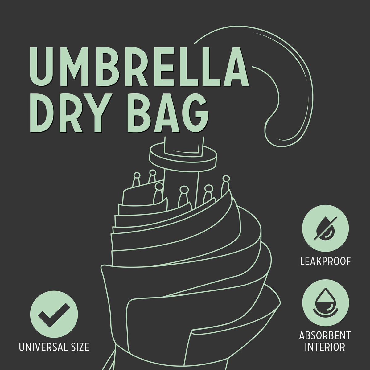 Housse Antigoutte pour Parapluie - Umbrella Dry Bag