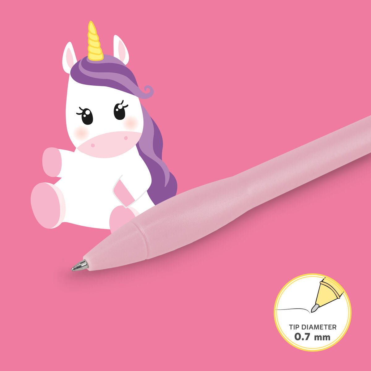 Stylo à Bille Lumineux - Unicorn - Writing is Magic