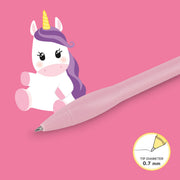 Stylo à Bille Lumineux - Unicorn - Writing is Magic