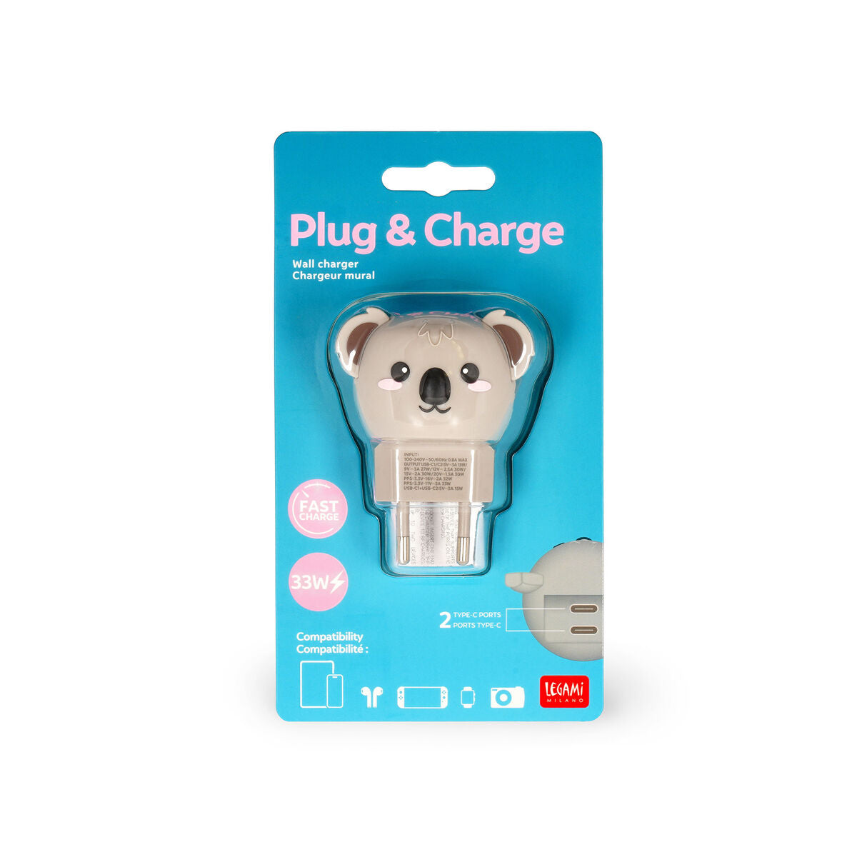 Chargeur Mural - Koala - Wall Charger