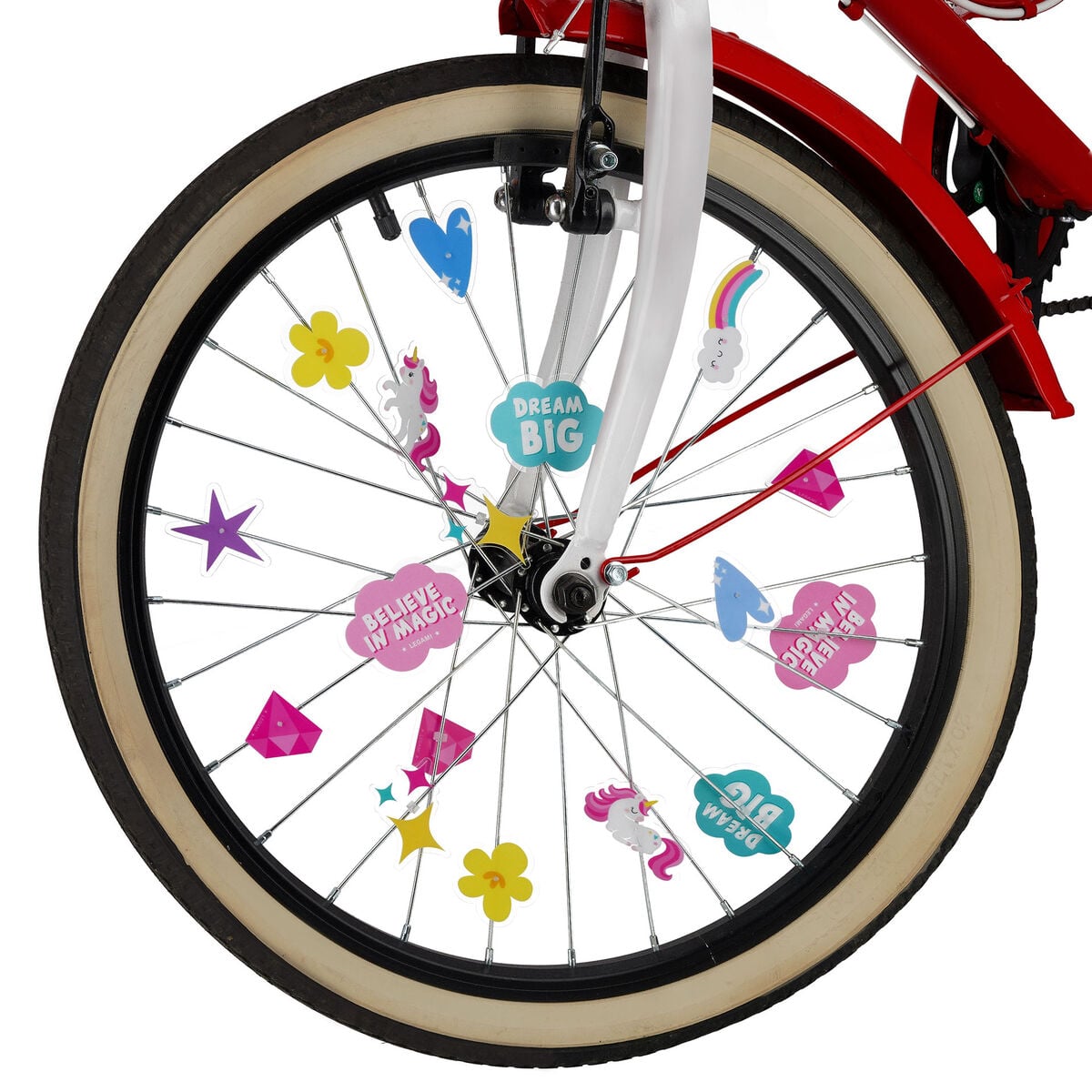Set de 30 Décorations pour Rayons de Vélo - Unicorn - Pimp Your Bike!