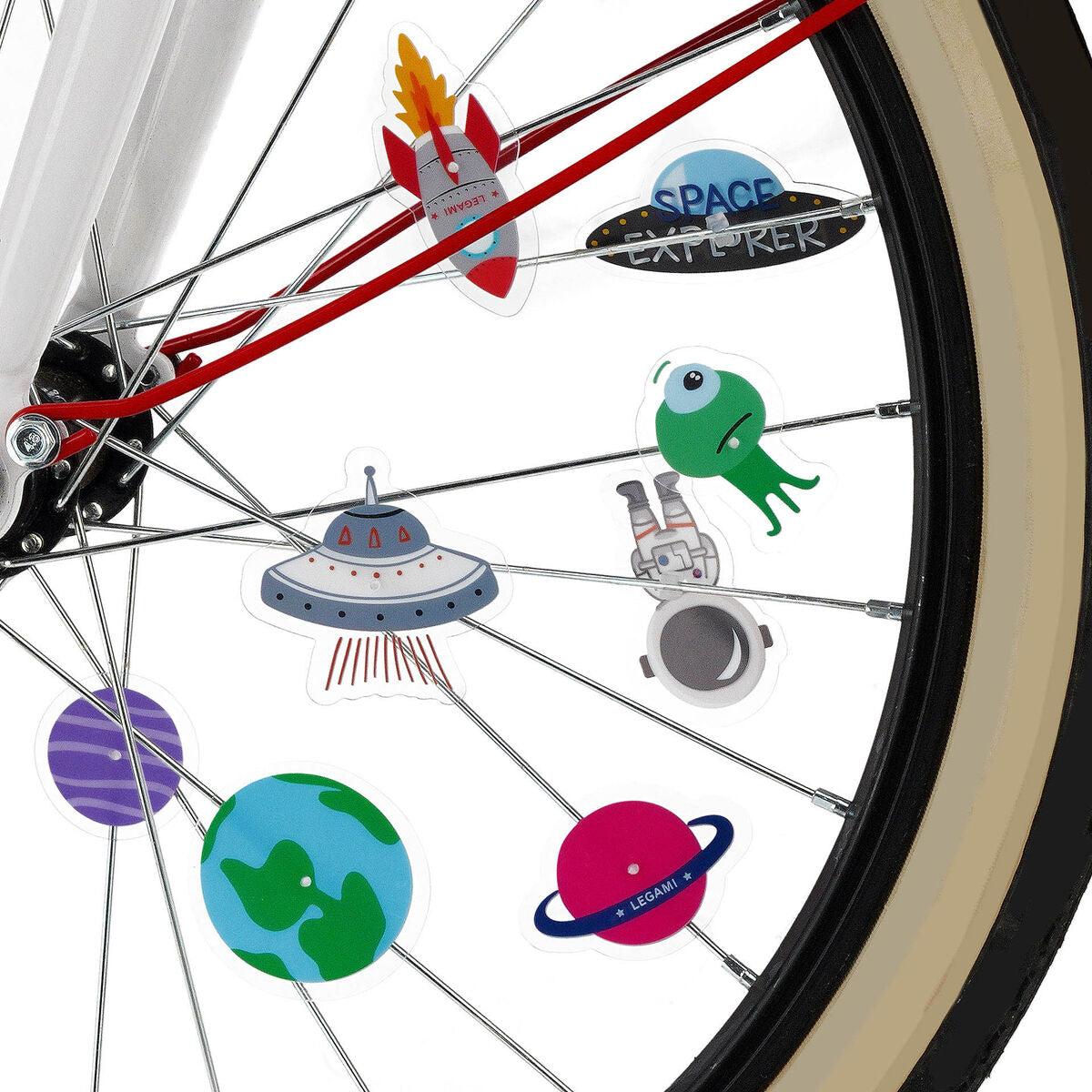 Set de 30 Décorations pour Rayons de Vélo - Space - Pimp Your Bike!