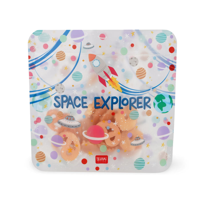 Set de 3 Pochettes Réutilisables pour Aliments - Space - Snack Bags