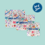 Set de 3 Pochettes Réutilisables pour Aliments - Space - Snack Bags