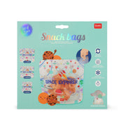 Set de 3 Pochettes Réutilisables pour Aliments - Space - Snack Bags