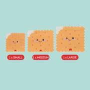 Set de 3 Pochettes Réutilisables pour Aliments - Cookie - Snack Bags