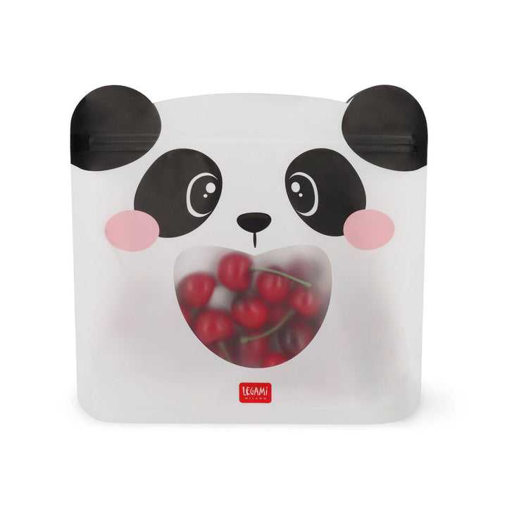 Set de 3 Pochettes Réutilisables pour Aliments - Panda - Snack Bags